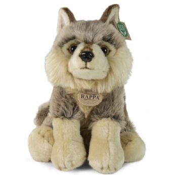 Realistyczny pluszowy wilk maskotka WOLF 30 cm