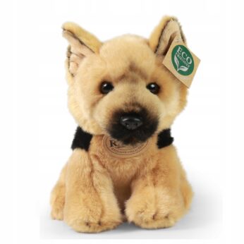 PLUSZOWY SIEDZĄCY OWCZAREK MASKOTKA PIES WILK 20 CM EKO