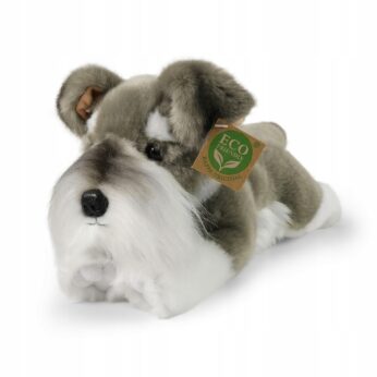 Maskotka pies Sznaucer piesek Schnauzer Terrier realistyczny