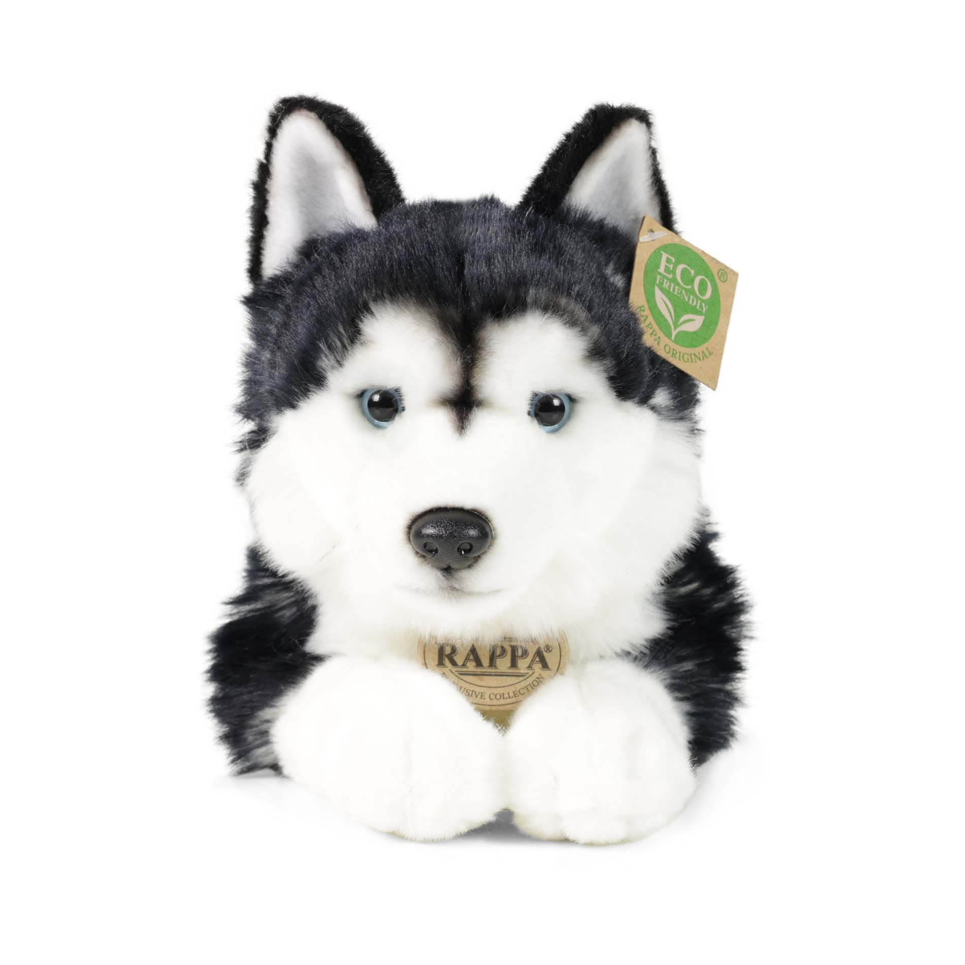 PIES HUSKY MASKOTKA PLUSZAK PIESEK REALISTYCZNY WILK ECO FRIENDLY 36 CM - Image 2