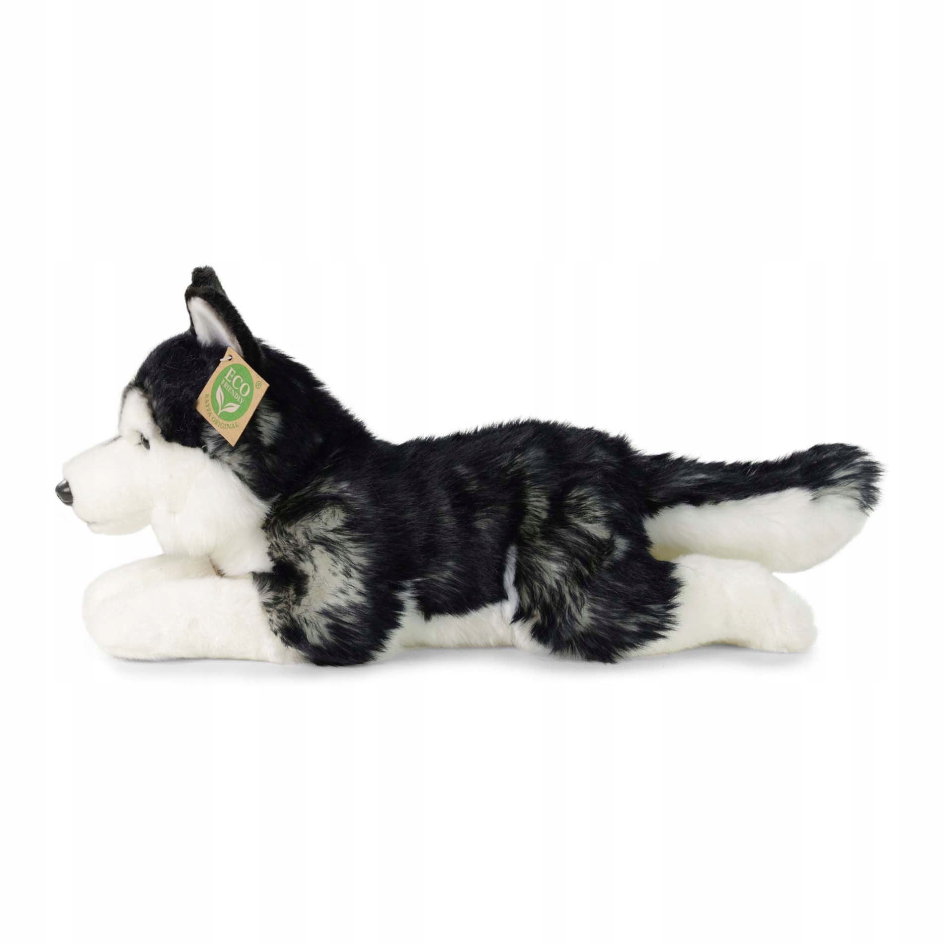 PIES HUSKY MASKOTKA PLUSZAK PIESEK REALISTYCZNY WILK ECO FRIENDLY 36 CM - Image 3