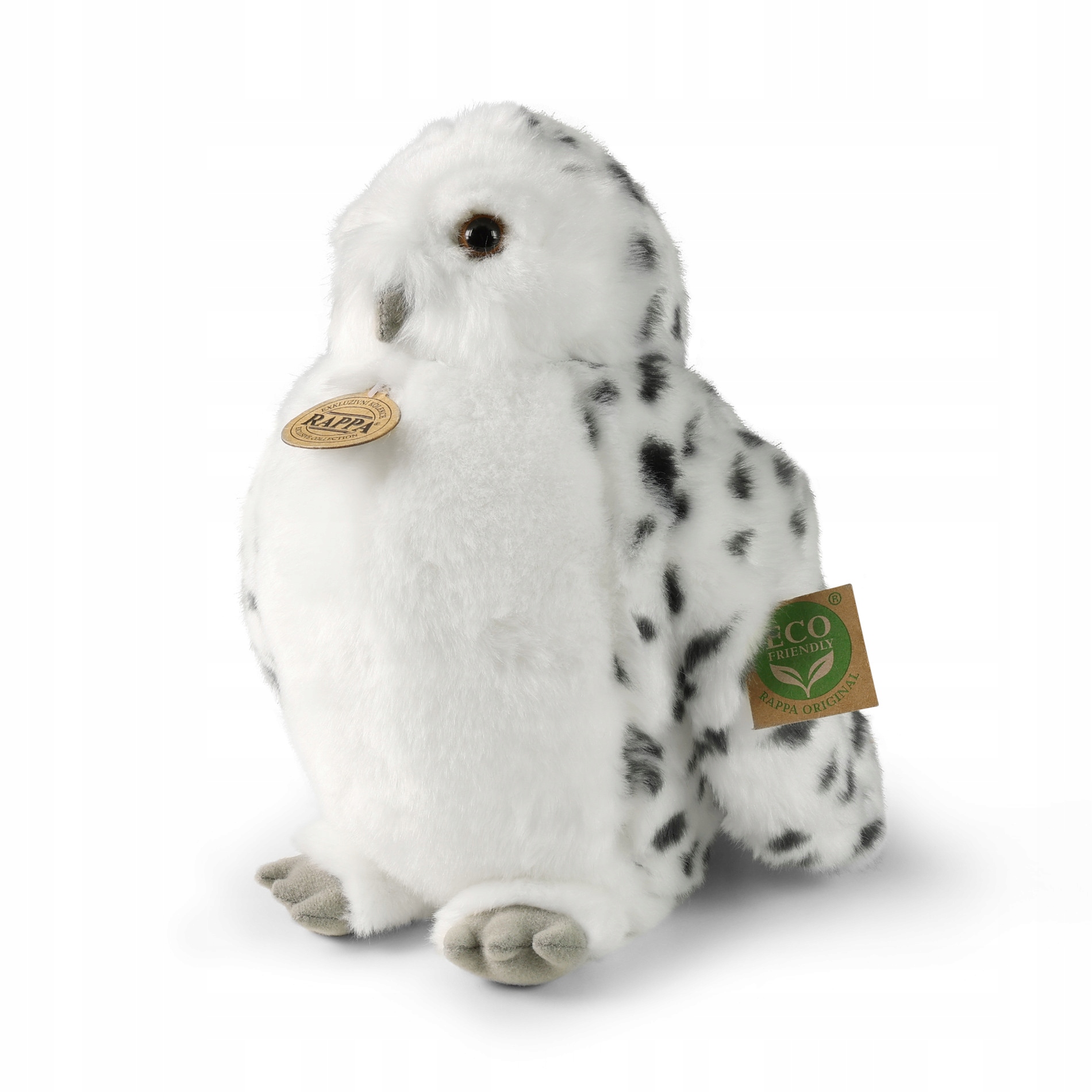 Maskotka Sowa Biała Polarna Śnieżna z Ruchomą Głową Eko 28 cm - Image 2