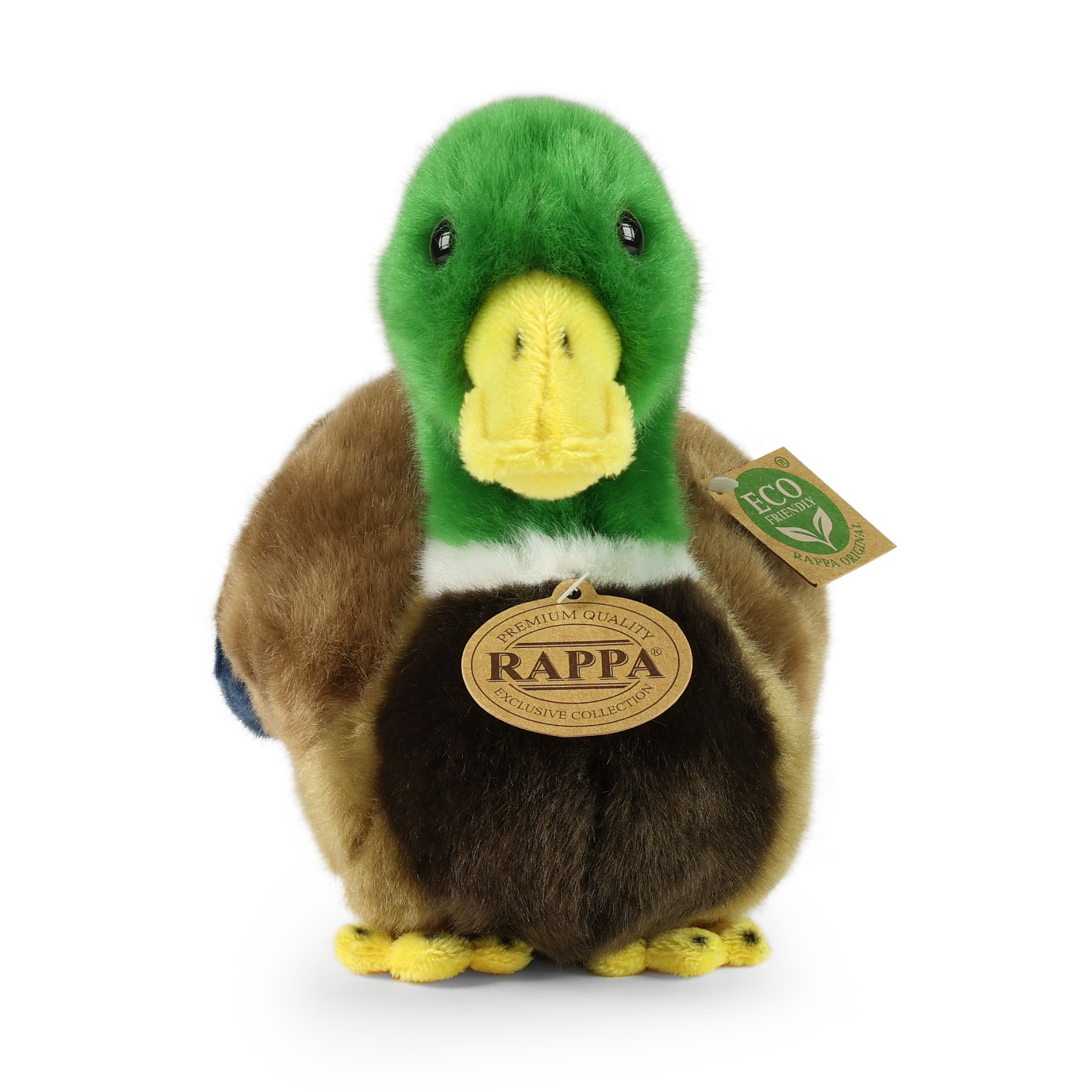 Realistyczna maskotka kaczka krzyżówka Rappa 22 cm – widok z przodu