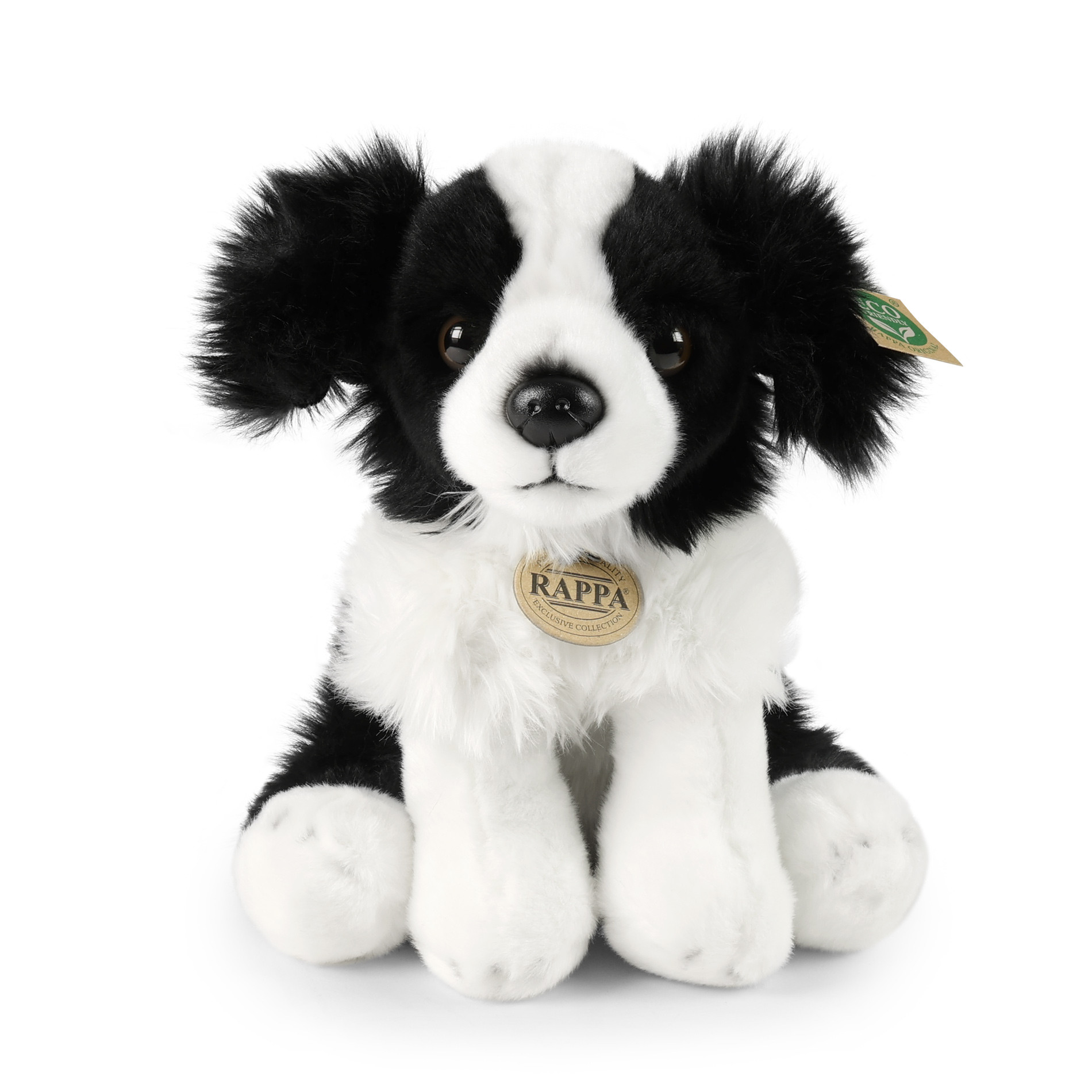 realistyczna maskotka pies border collie rappa