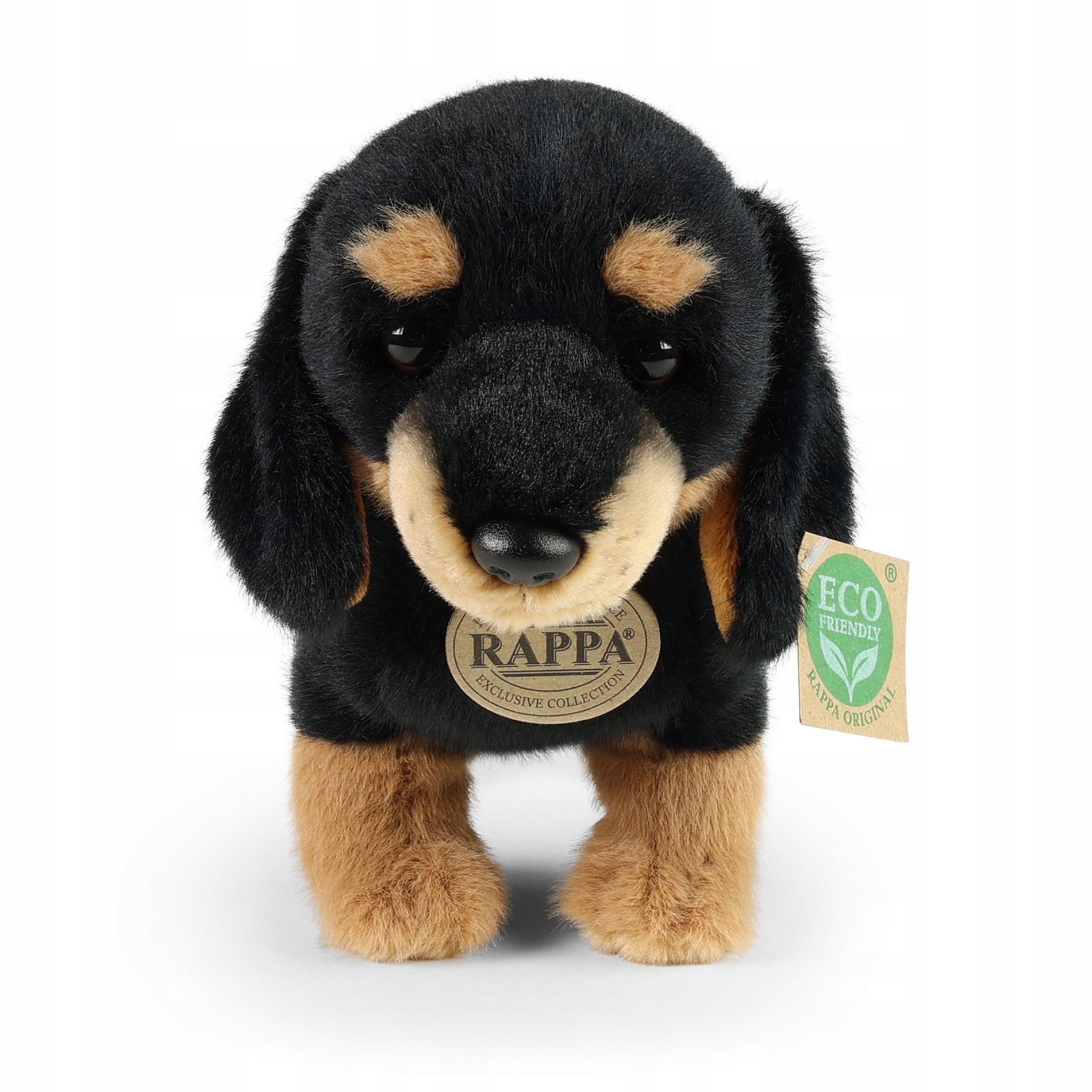 Maskotka Pies Jamnik Czarny Piesek Realistyczny Eco Friendly 23 cm SOFT - Image 2