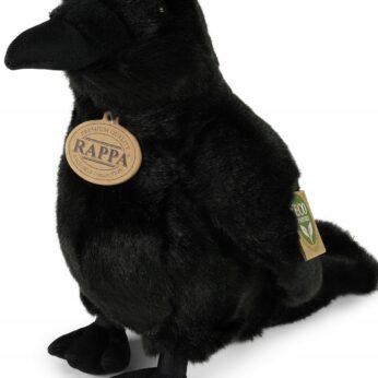 Wrona Maskotka Kruk Pluszowy Ptak Czarny Eco Friendly 25 cm