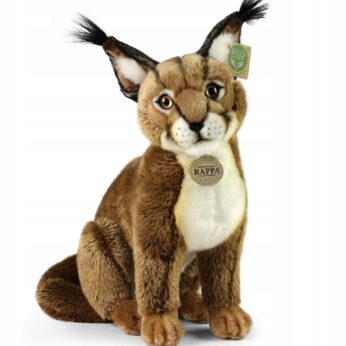 MASKOTKA RYŚ PLUSZOWY KARAKAL REALISTYCZNY DZIKI KOT NA PREZENT