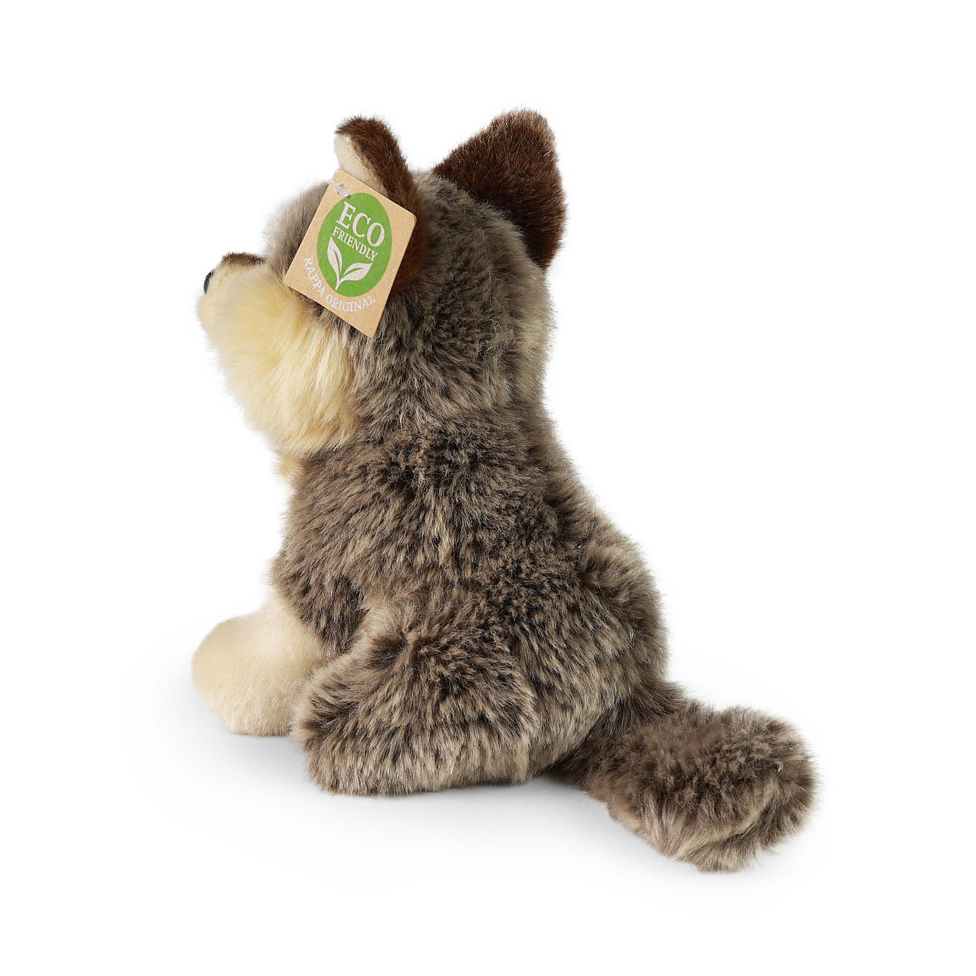 Maskotka Wilk Realistyczny Wilczek Siedzący Pluszak Eco Friendly 18 cm - Image 3