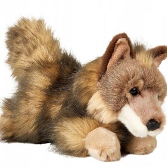 Maskotka Wilk Kojot Realistyczny Pluszowy Wilczek Na Prezent 24 cm