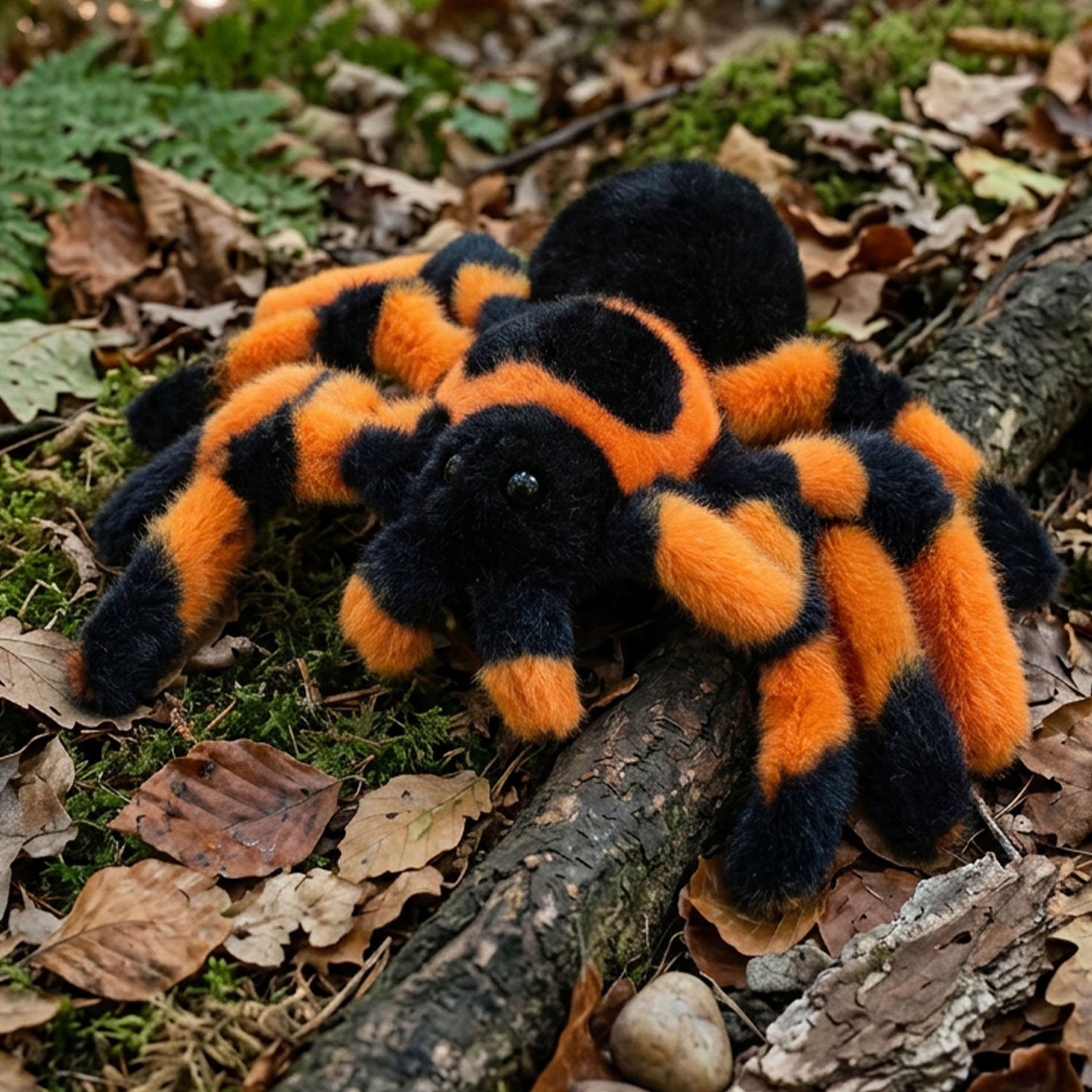 Pluszowy Pająk Maskotka Ptasznik Pluszak Tarantura Realistyczny Soft 20 cm - Image 5