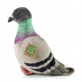 MASKOTKA GOŁĄB PLUSZOWY PTAK REALISTYCZNY PIGEON 24 cm NA PREZENT