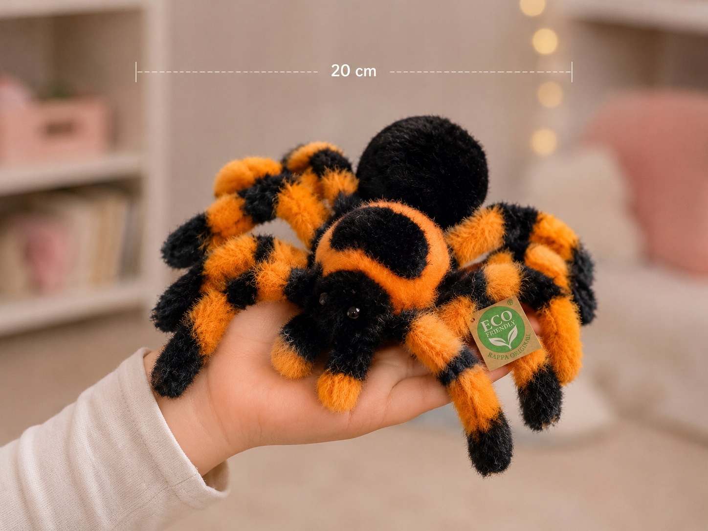 Pluszowy Pająk Maskotka Ptasznik Pluszak Tarantura Realistyczny Soft 20 cm - Image 8